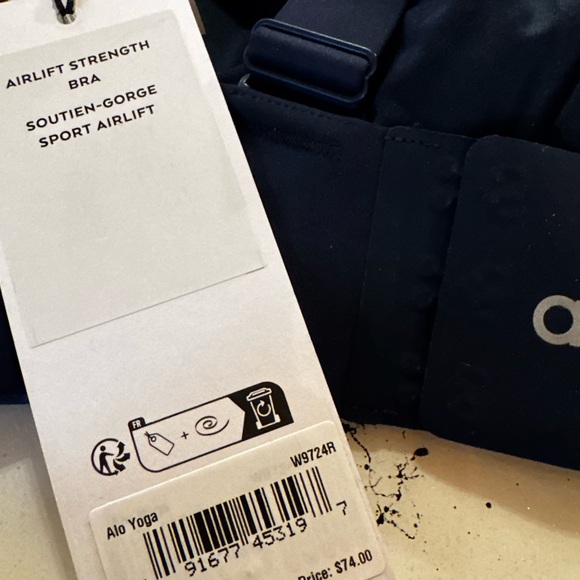 New nwt ALO airlift strength bra navy blue size medium - Picture 6 of 15